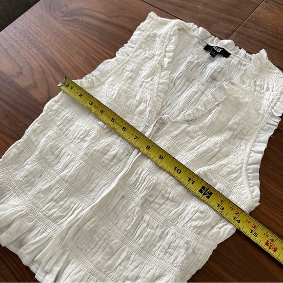 PAIGE Women's Devi Top Size S In White - Picture 8 of 12